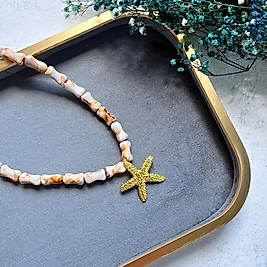 Dalgaların Işıltısı Deniz Yıldızı Kolye I Mev'Armoni Collection