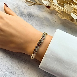 Sonsuzluk Bileklik  20-17,5 cm | Mev'Altın Collection