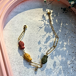 Renkli Volkanik Taş Bileklik I Mev'ADA Collection