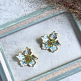 Mavi Benek Küpe I Mev'ART Collection