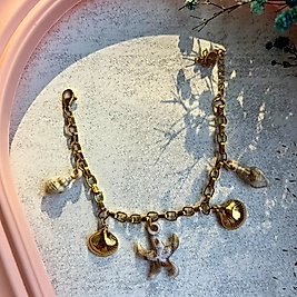 Deniz Esintisi Figürlü Zincir Bileklik I Mev'ADA Collection