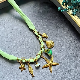 Deniz Esintisi Charm Çelik Kolye I Mev'Armoni Collection