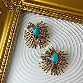 Firuze Güneş Küpe | Mev’Ahenk Collection