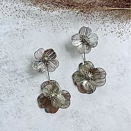 Zarafet Çiçeği Küpe I Mev'Art Collection