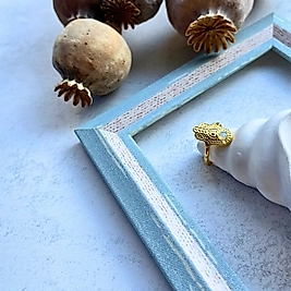 Hamsa Figürlü Vintage Yüzük – Nazar Duaları | Me'VintAge Collection