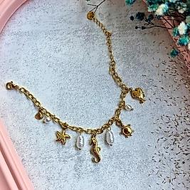 Okyanus Figürlü Zincir Bileklik I Mev'ADA Collection