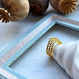 Boncuk Sıralı Yüzük I Me'VintAge Collection