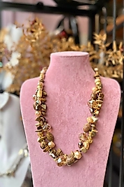 Kumtaşı Detaylı Doğal Form Kolye | Mev’Armoni Collection