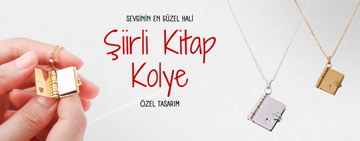 Şiirli Kitap Kolye